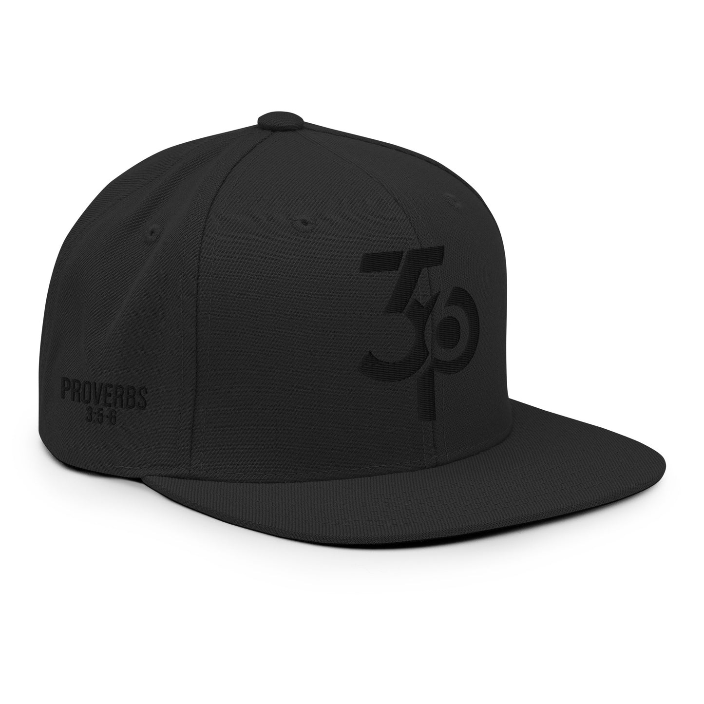 P356 | Snapback Hat | Black on Black